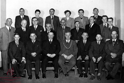 Vaynor and Penderyn Council staff, 1954