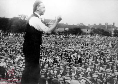 A J Cook addressing miners on Cilfynydd Common