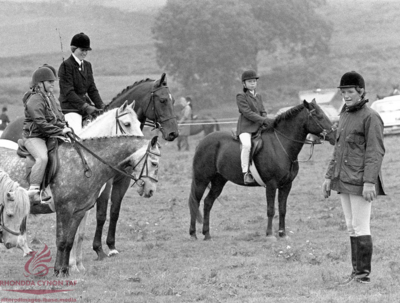 Alison Davies gives a riding lesson at Llanwonno