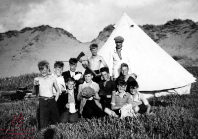Aberaman YMCA summer camp at Porthcawl, c. 1942