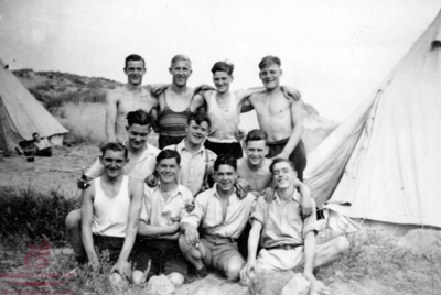 Aberaman YMCA summer camp at Porthcawl, 1940