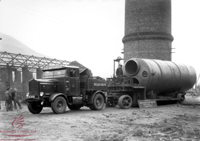 Boilers being delivered to Glamorgan Colliery