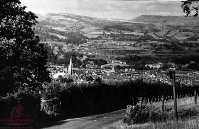 Aberdare and Abernant from the Maerdy road